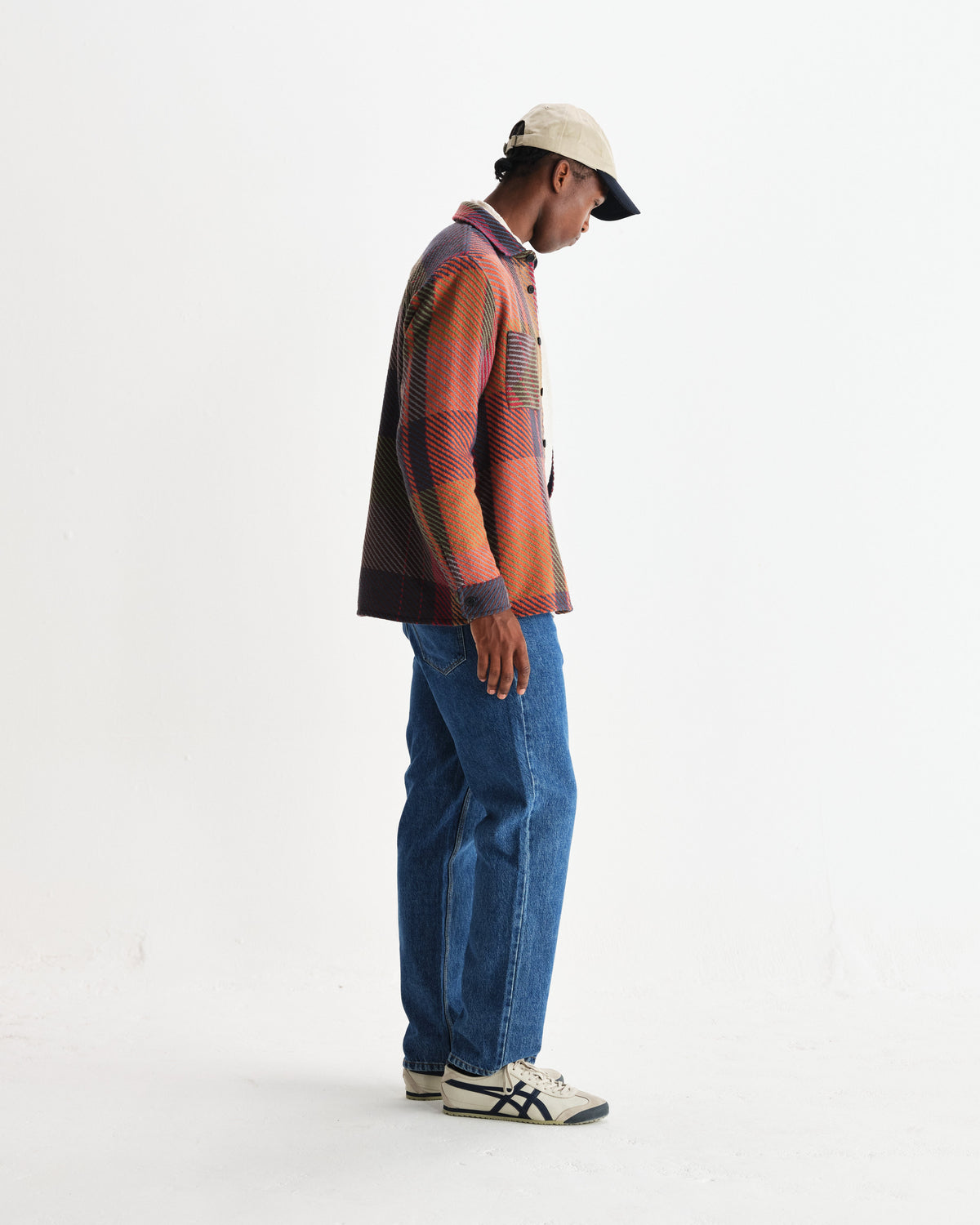 Whiting - Orange And Multicolour Tempo Check Overshirt