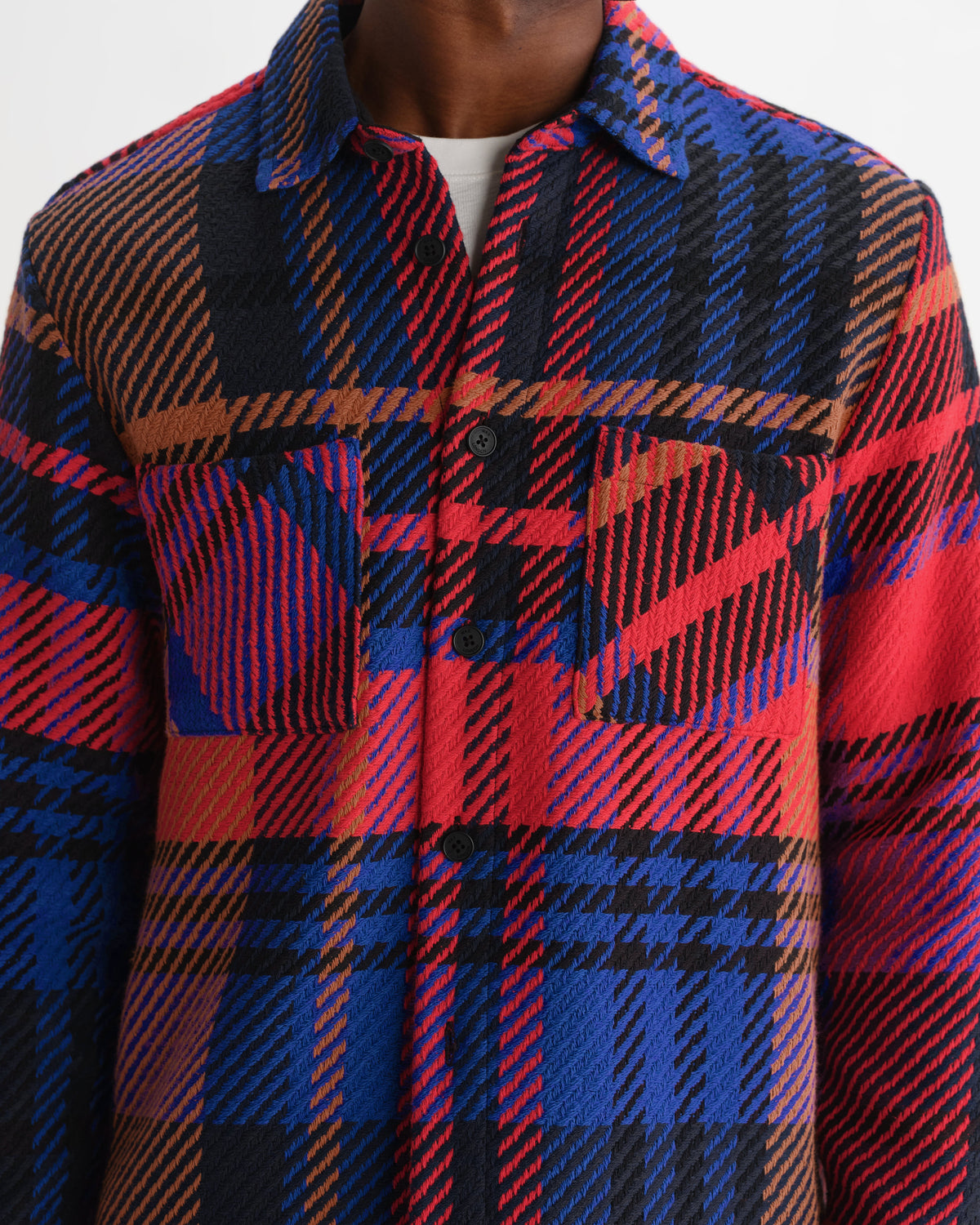 Whiting - Purple And Red Bold Check Overshirt