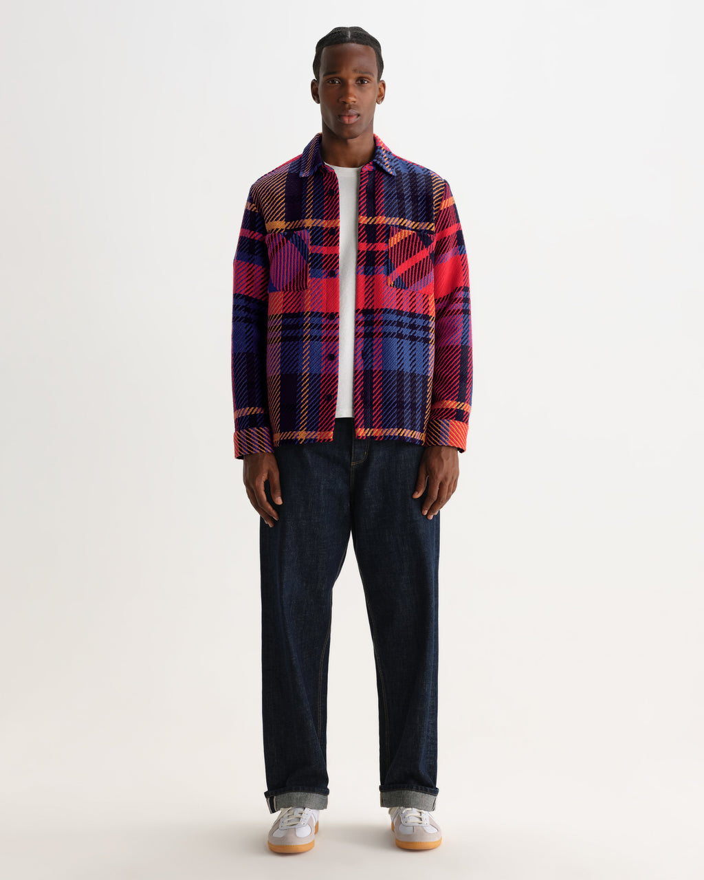 Whiting - Purple And Red Bold Check Overshirt
