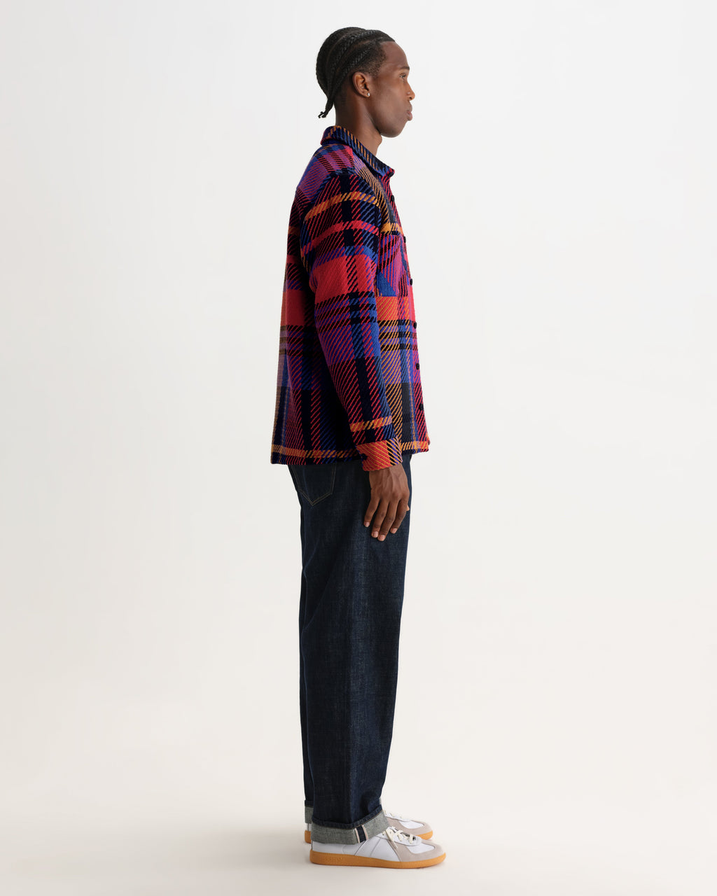 Whiting - Purple And Red Bold Check Overshirt