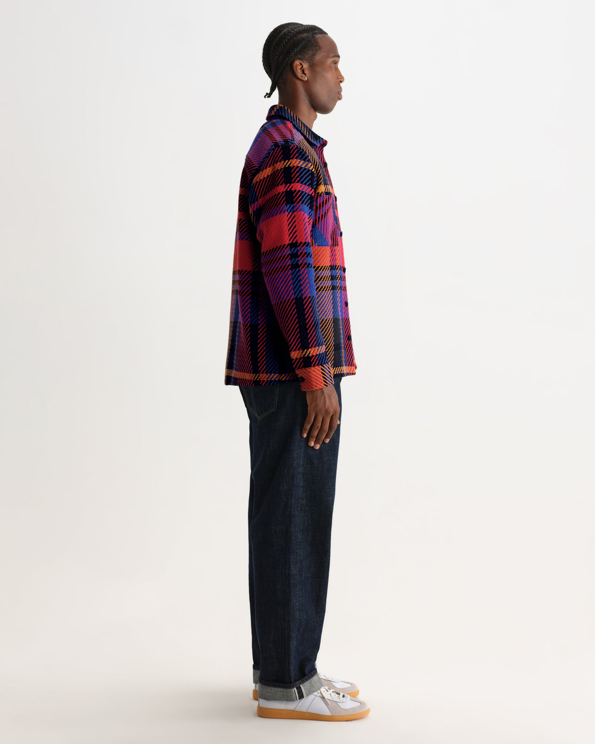 Whiting - Purple And Red Bold Check Overshirt