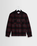 Whiting - Red And Black Elm Wool Blend Check Overshirt