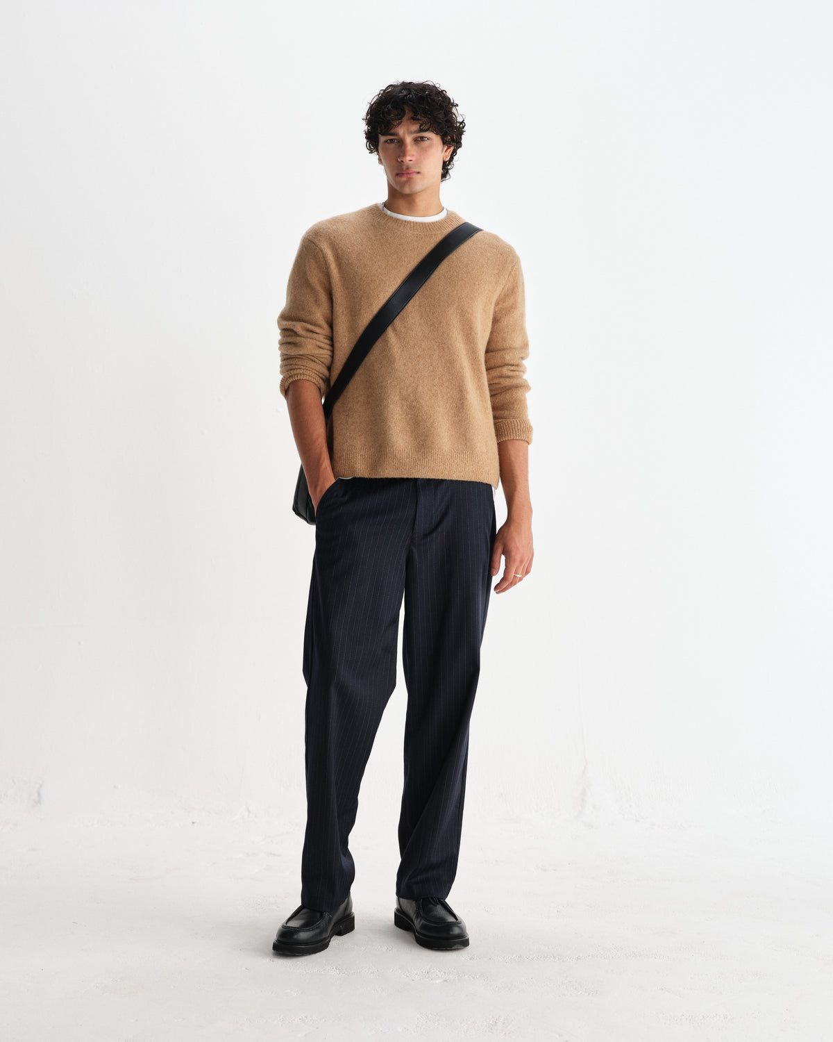 Wilde - Camel Fluffy Wool Crewneck