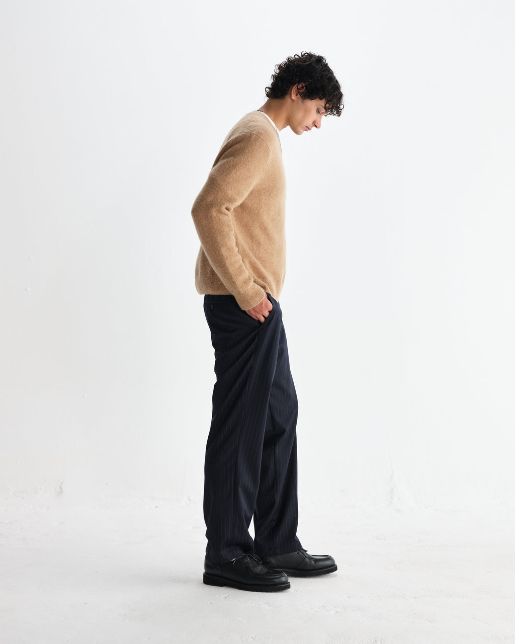 Wilde - Camel Fluffy Wool Crewneck