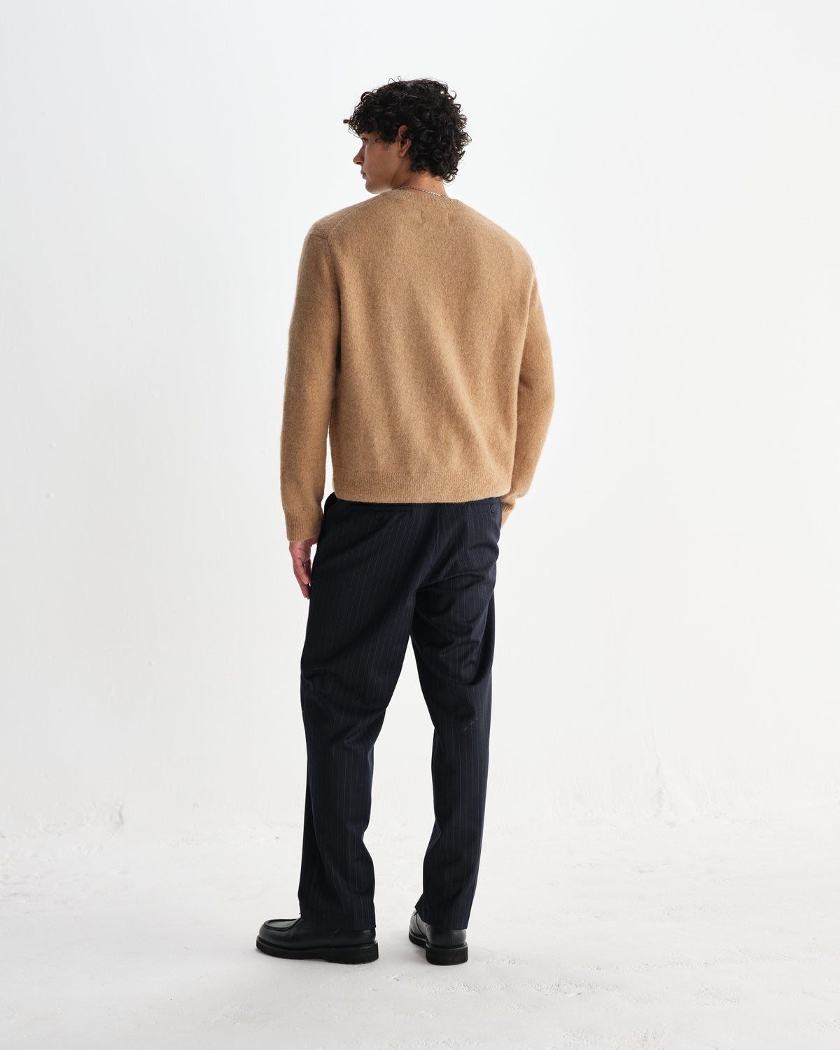 Wilde - Camel Fluffy Wool Crewneck