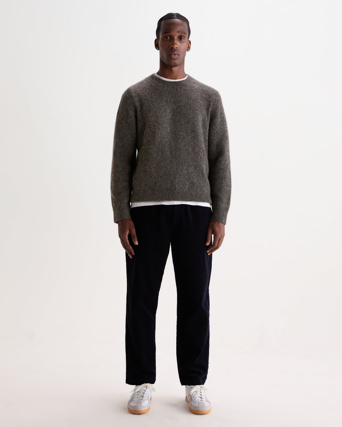 Wilde - Charcoal Fluffy Wool Crewneck