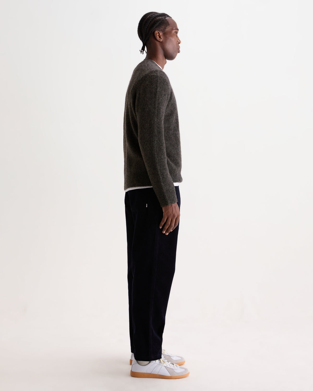 Wilde - Charcoal Fluffy Wool Crewneck