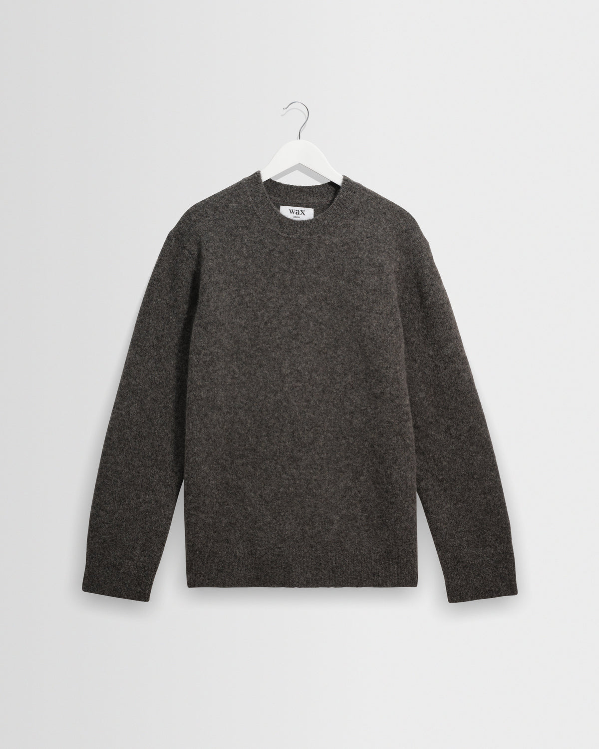Wilde - Charcoal Fluffy Wool Crewneck