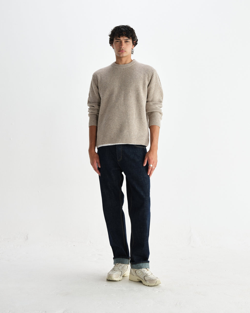 Wilde - Natural Donegal Wool Crewneck