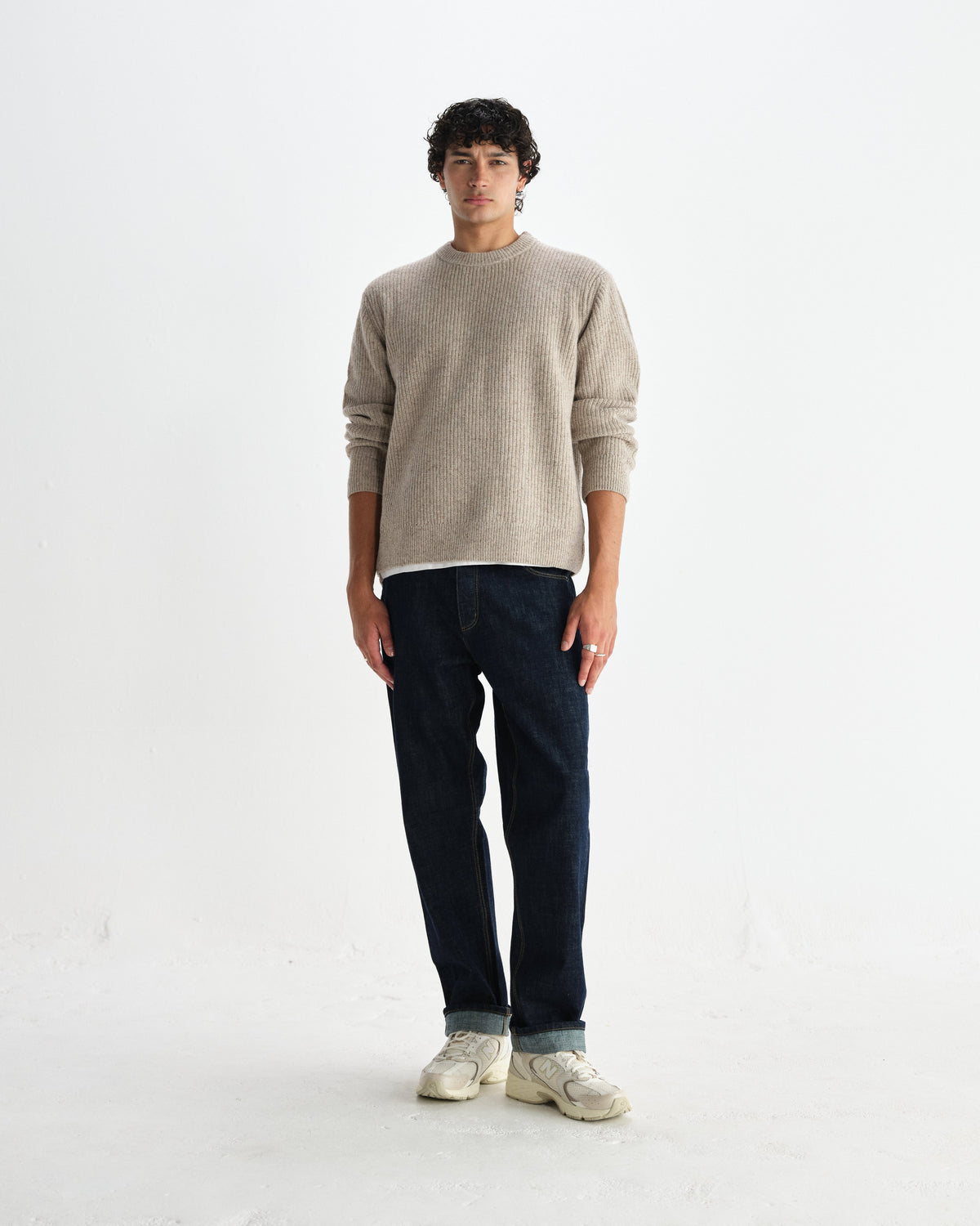 Wilde - Natural Donegal Wool Crewneck