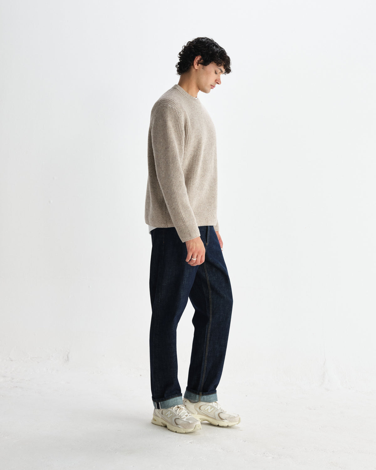 Wilde - Natural Donegal Wool Crewneck