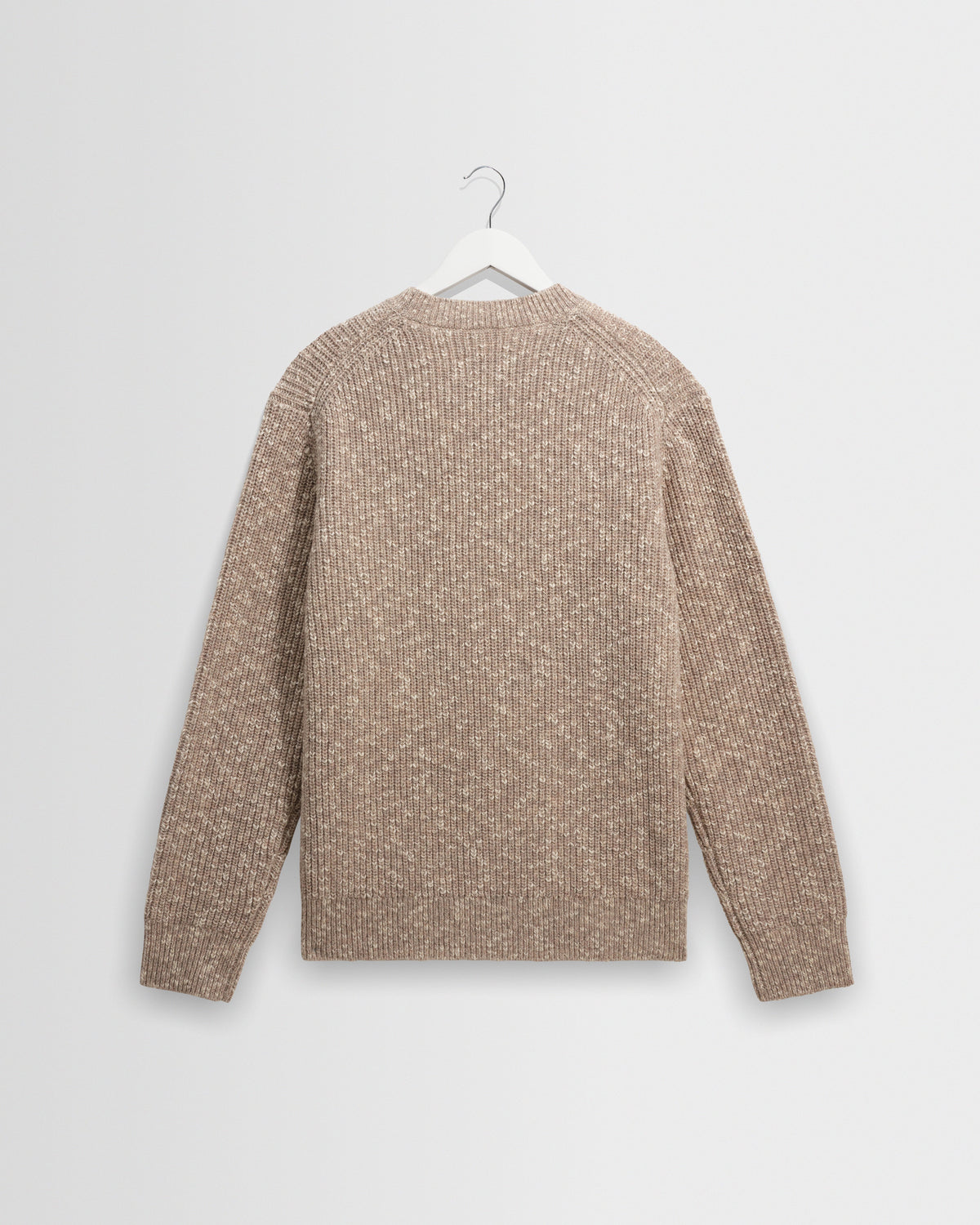 Wilde - Natural Fleck Rib Wool Crewneck