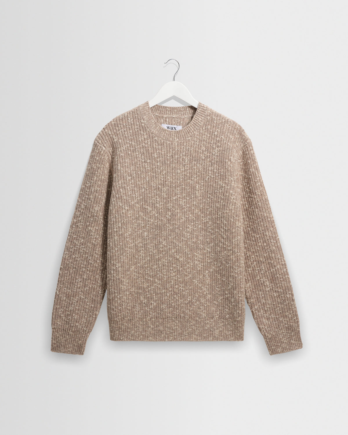 Wilde - Natural Fleck Rib Wool Crewneck