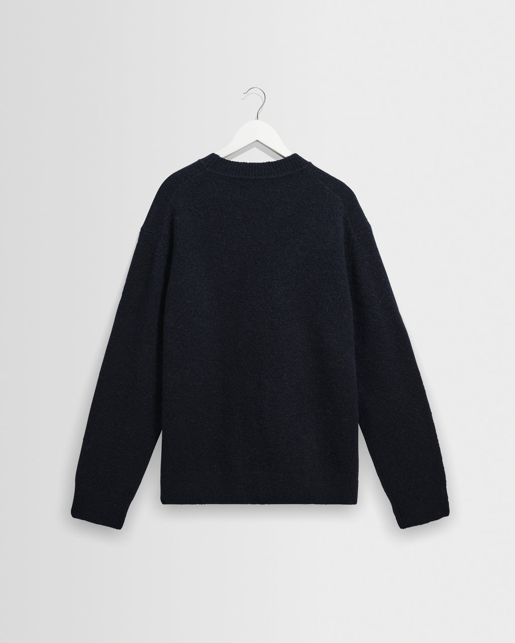 Wilde - Navy Fluffy Wool Crewneck