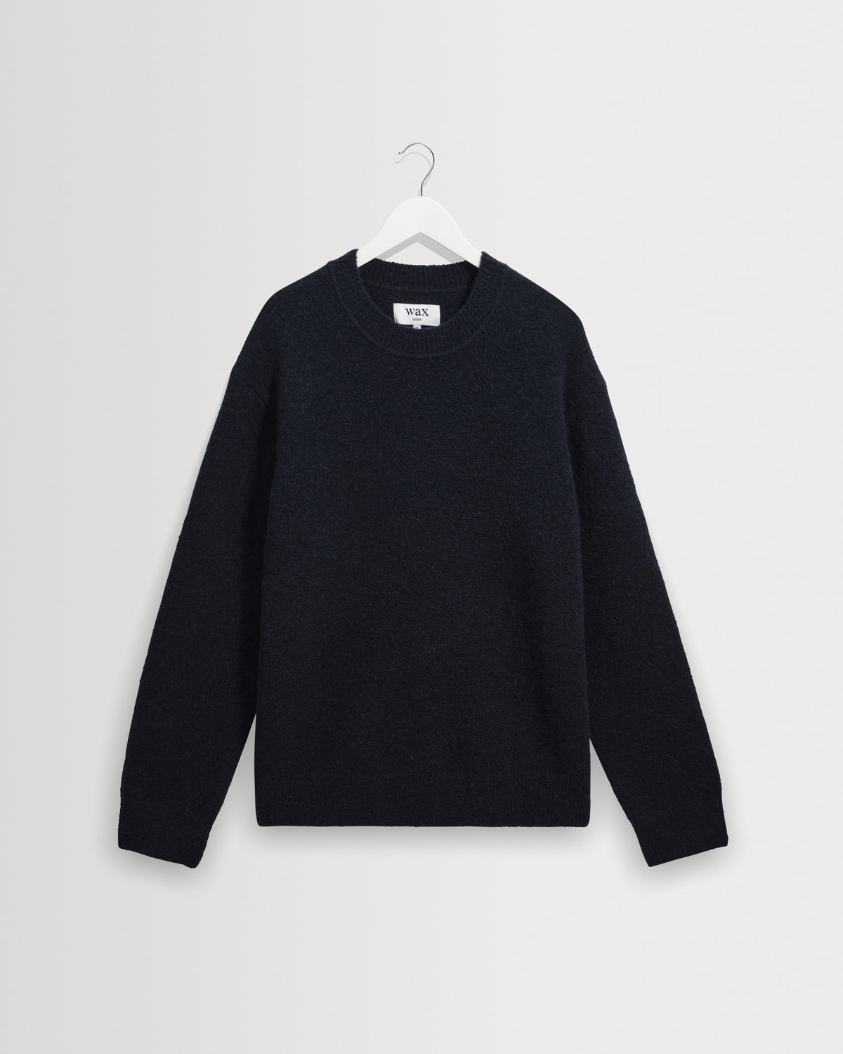 Wilde - Navy Fluffy Wool Crewneck