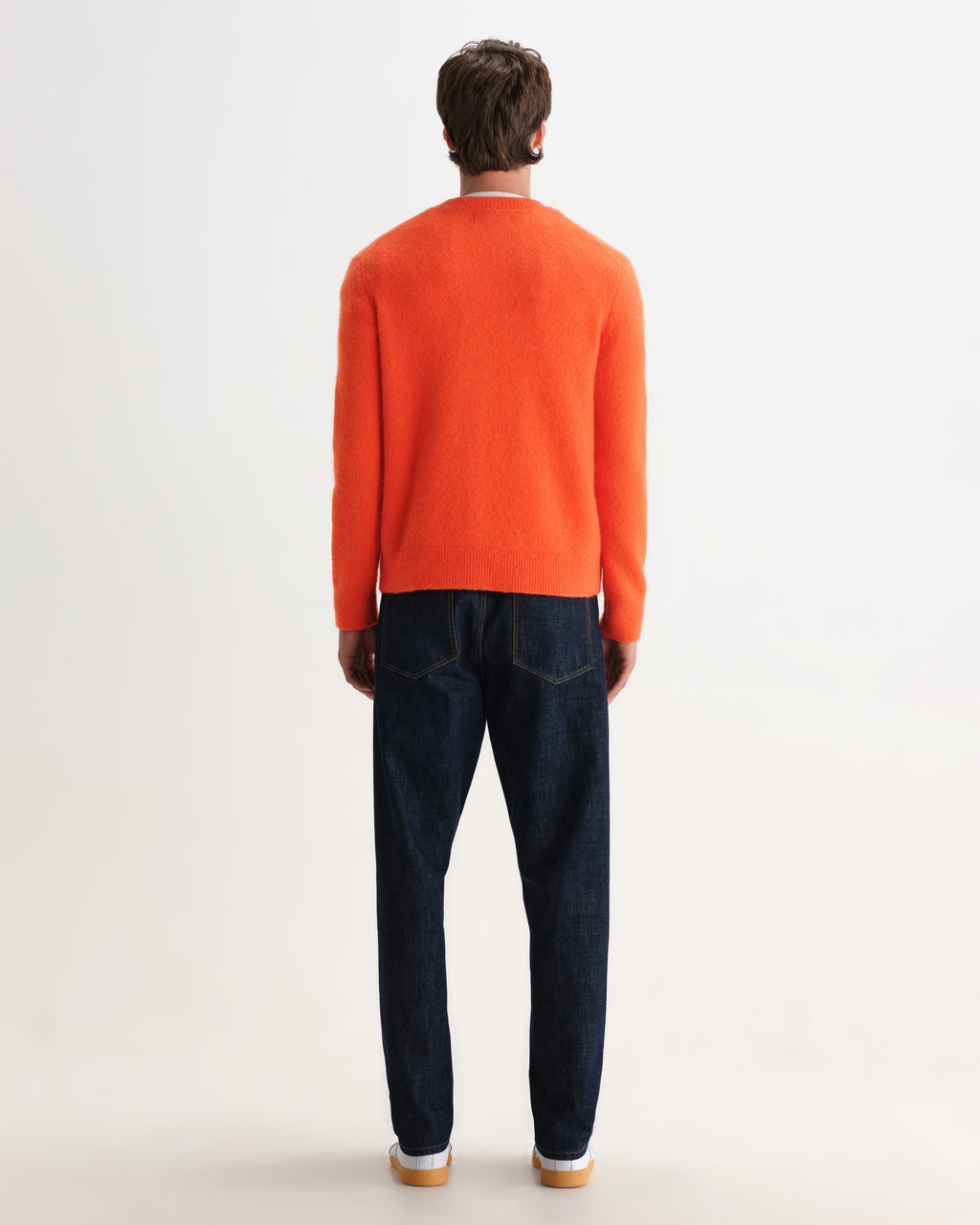 Wilde - Orange Fluffy Wool Crewneck