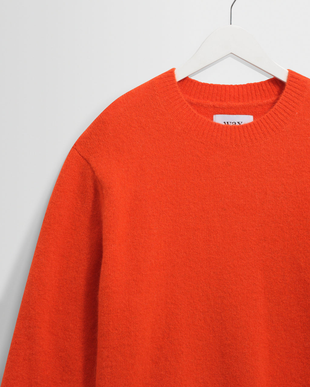 Wilde - Orange Fluffy Wool Crewneck