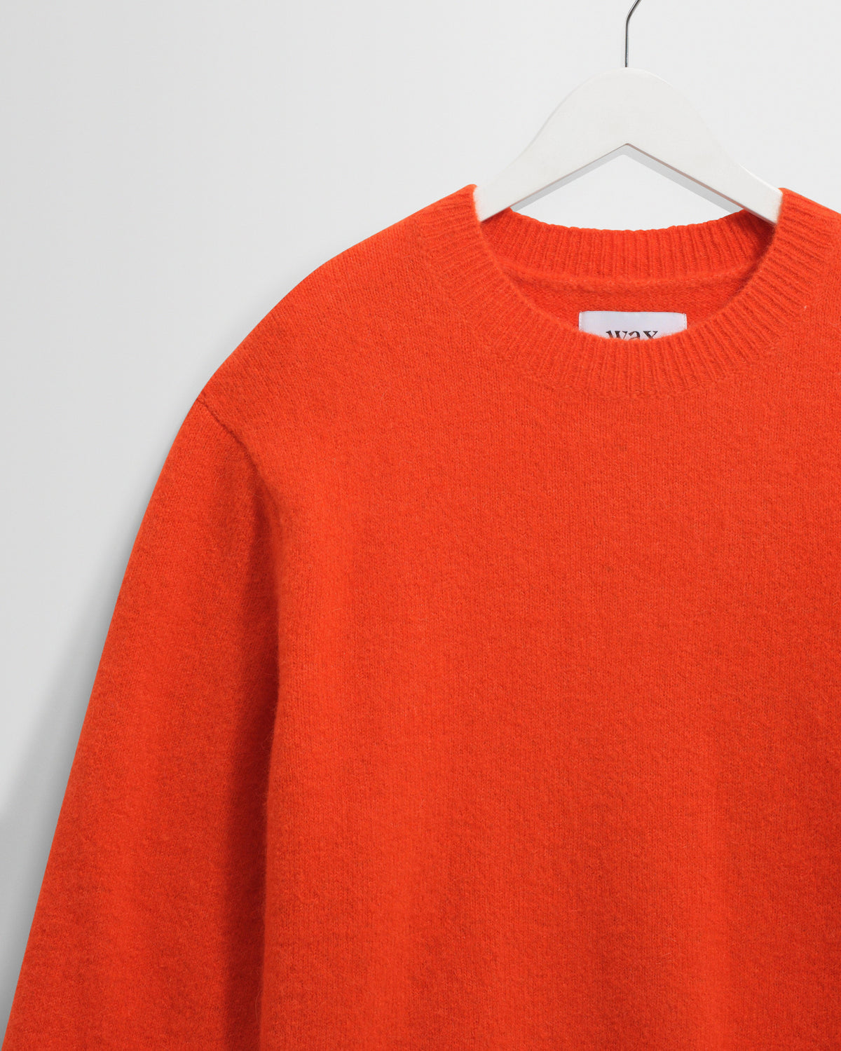 Wilde - Orange Fluffy Wool Crewneck