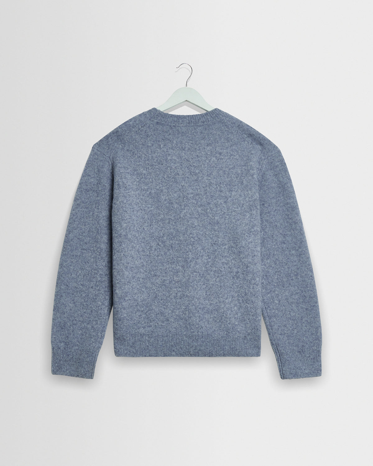 Wilde - Pale Blue Fluffy Wool Crewneck