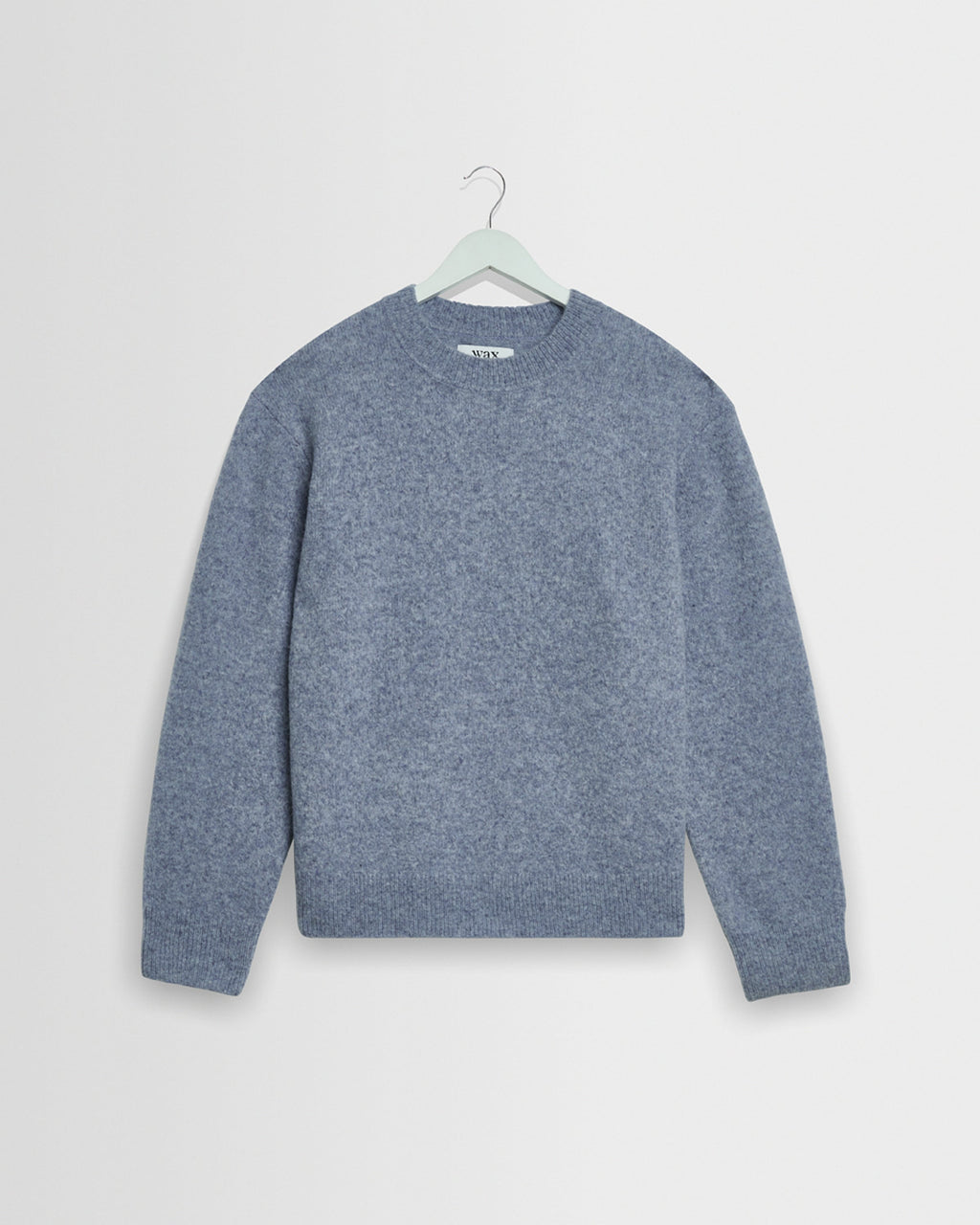 Wilde - Pale Blue Fluffy Wool Crewneck