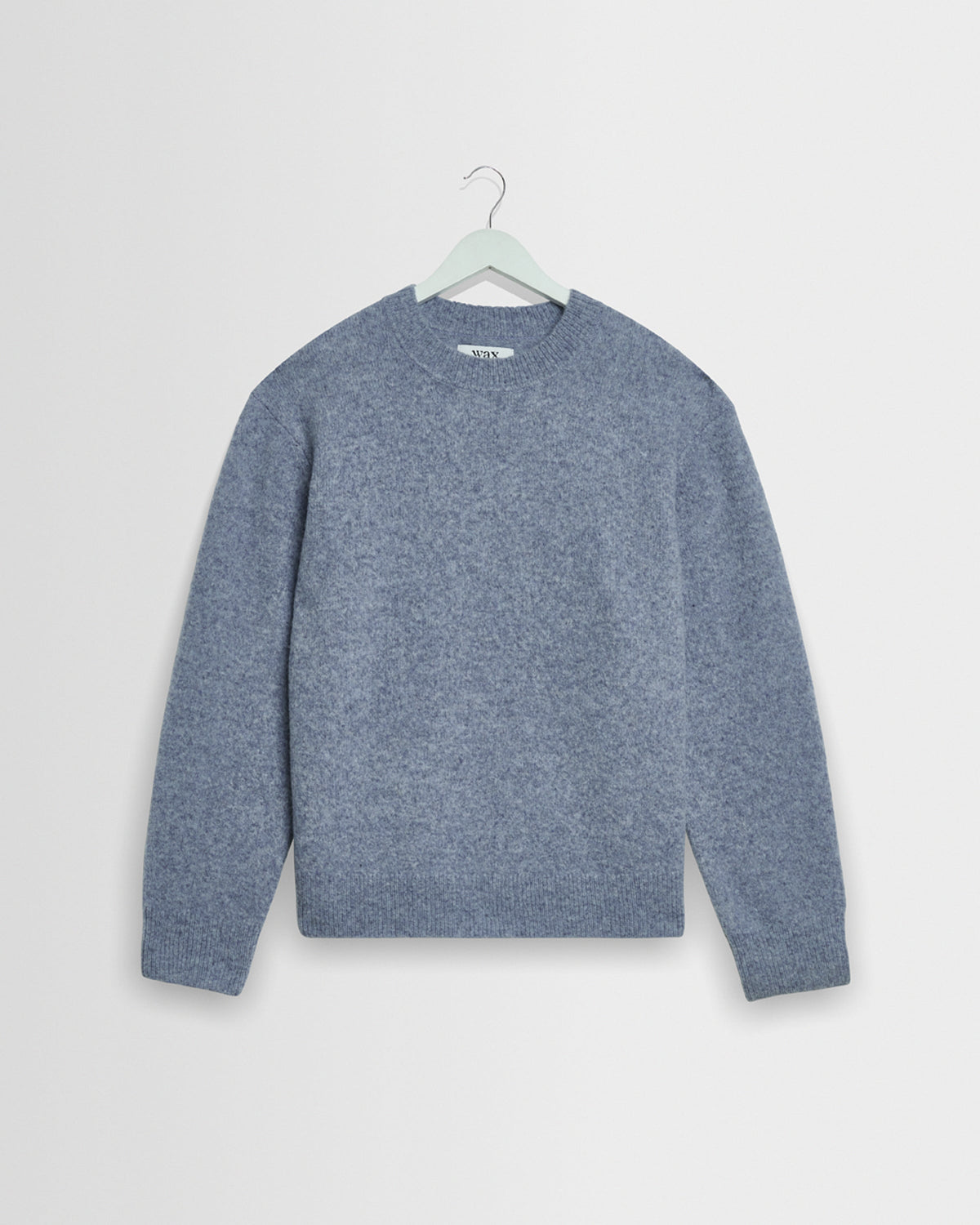 Wilde - Pale Blue Fluffy Wool Crewneck