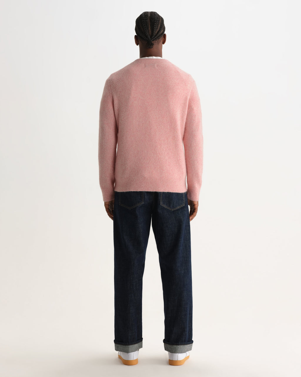 Wilde - Pale Pink Fluffy Wool Crewneck
