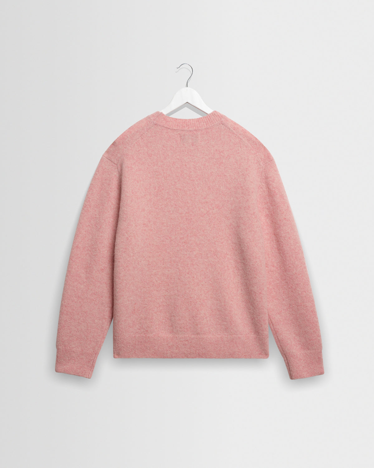 Wilde - Pale Pink Fluffy Wool Crewneck